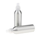 Maxbell 2Pieces Reusable Aluminum Empty Pump BottleS for Bathroom Travel hotel Clear