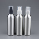Maxbell 2Pieces Reusable Aluminum Empty Pump BottleS for Bathroom Travel hotel Clear