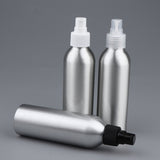 Maxbell 2Pieces Reusable Aluminum Empty Pump BottleS for Bathroom Travel hotel Clear