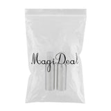 Maxbell 2Pieces Reusable Aluminum Empty Pump BottleS for Bathroom Travel hotel Clear