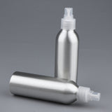 Maxbell 2Pieces Reusable Aluminum Empty Pump BottleS for Bathroom Travel hotel Clear