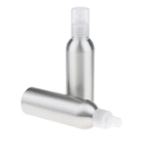 Maxbell 2Pieces Reusable Aluminum Empty Pump BottleS for Bathroom Travel hotel Clear