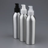 Maxbell 2Pieces Reusable Aluminum Empty Pump BottleS for Bathroom Travel hotel Clear