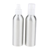 Maxbell 2Pieces Reusable Aluminum Empty Pump BottleS for Bathroom Travel hotel White