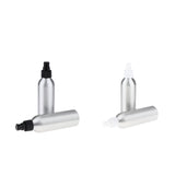 Maxbell 2Pieces Reusable Aluminum Empty Pump BottleS for Bathroom Travel hotel White