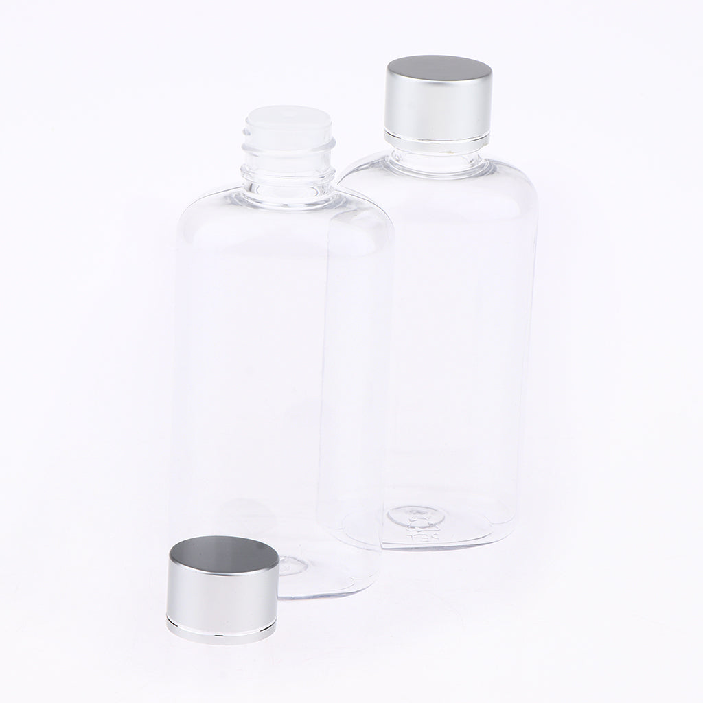 2Pcs Empty Makeup Lotion Toner Bottles Travel Refillable Containers 100ml