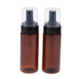 Maxbell 2pcs Foaming Soap Dispenser Pump Bottle Makeup Cosmetic Bottles 150ml Brown