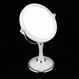Max Dual Side Freestanding Makeup Shaving Cosmetic 1X/3X Magnifying Mirror Round