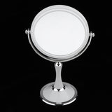Max Dual Side Freestanding Makeup Shaving Cosmetic 1X/3X Magnifying Mirror Round