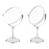 Max Dual Side Freestanding Makeup Shaving Cosmetic 1X/3X Magnifying Mirror Round