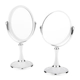 Max Dual Side Freestanding Makeup Shaving Cosmetic 1X/3X Magnifying Mirror Round