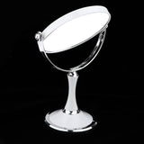 Max Dual Side Freestanding Makeup Shaving Cosmetic 1X/3X Magnifying Mirror Round