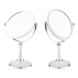 Max Dual Side Freestanding Makeup Shaving Cosmetic 1X/3X Magnifying Mirror Round