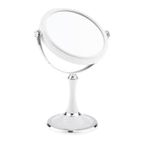 Max Dual Side Freestanding Makeup Shaving Cosmetic 1X/3X Magnifying Mirror Round