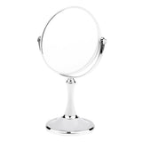 Max Dual Side Freestanding Makeup Shaving Cosmetic 1X/3X Magnifying Mirror Round