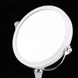 Max Dual Side Freestanding Makeup Shaving Cosmetic 1X/3X Magnifying Mirror Round