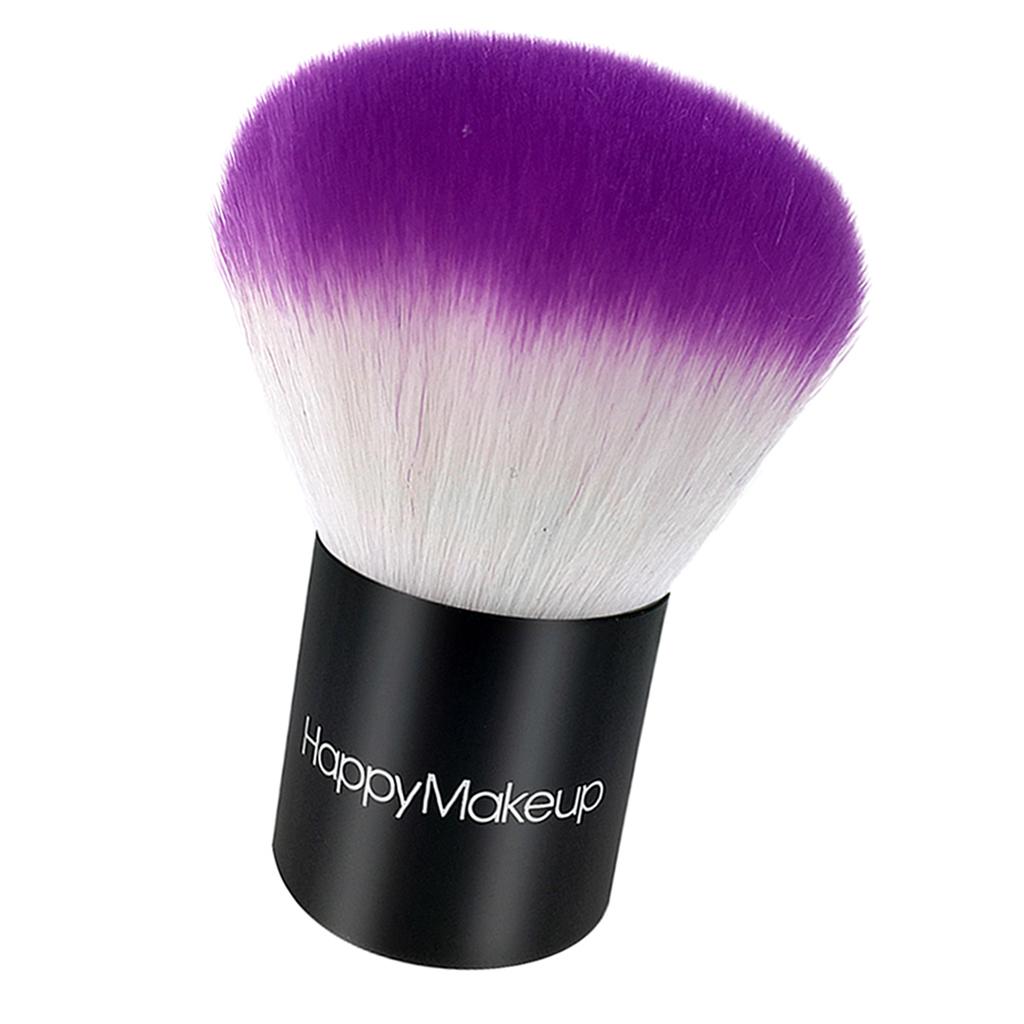 Portable Soft Loose Powder Brush Blush Applicator Makeup Beauty Tool Purple
