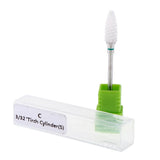 Maxbell 3/32 Ceramic Polishing Head Nail Drill Bit for Electric Nail Machine Green-C