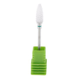 Maxbell 3/32 Ceramic Polishing Head Nail Drill Bit for Electric Nail Machine Green-C