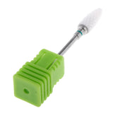 Maxbell 3/32 Ceramic Polishing Head Nail Drill Bit for Electric Nail Machine Green-C
