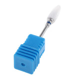 Maxbell 3/32 Ceramic Polishing Head Nail Drill Bit for Electric Nail Machine Blue-M