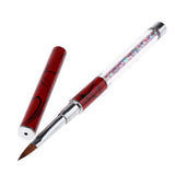 Maxbell Polygel Nail Art Liner Brush Acrylic UV Gel Polish Paint Drawing Pen Red