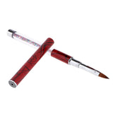 Maxbell Polygel Nail Art Liner Brush Acrylic UV Gel Polish Paint Drawing Pen Red