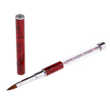 Maxbell Polygel Nail Art Liner Brush Acrylic UV Gel Polish Paint Drawing Pen Red