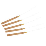 Maxbell 5 Pieces Wooden Handle Hair Extensions Loop Needle Threader Pulling Tool Kit