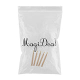Maxbell 5 Pieces Wooden Handle Hair Extensions Loop Needle Threader Pulling Tool Kit