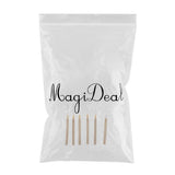 Maxbell 6Pcs Wooden Hair Extensions Loop Needle and Threader Hook Pulling Tools Set