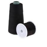Maxbell 60m Hair Track Weft Weaving Sew Thread for Hair Extensions Black