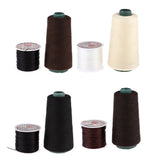 Maxbell 60m Hair Track Weft Weaving Sew Thread for Hair Extensions Black