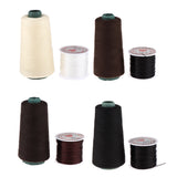 Maxbell 60m Hair Track Weft Weaving Sew Thread for Hair Extensions Black