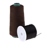 Maxbell 60m Hair Track Weft Weaving Sew Thread for Hair Extensions Medium Brown