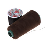 Maxbell 60m Hair Track Weft Weaving Sew Thread for Hair Extensions Medium Brown