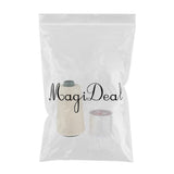 Maxbell 60m Hair Track Weft Weaving Sew Thread for Hair Extensions Beige