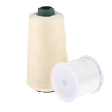 Maxbell 60m Hair Track Weft Weaving Sew Thread for Hair Extensions Beige