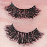 Maxbell 2 Pair Reusable Fluffy Mink False Eyelashes 3D Long Thick Fake Lashes 01