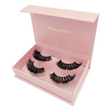 Maxbell 2 Pair Reusable Fluffy Mink False Eyelashes 3D Long Thick Fake Lashes 02