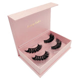 Maxbell 2 Pair Reusable Fluffy Mink False Eyelashes 3D Long Thick Fake Lashes 02