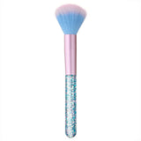 Maxbell Acrylic Nail Art Dust Cleaner Brush Makeup Powder Remove Tool Sky Blue