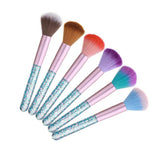 Maxbell Acrylic Nail Art Dust Cleaner Brush Makeup Powder Remove Tool Sky Blue