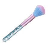 Maxbell Acrylic Nail Art Dust Cleaner Brush Makeup Powder Remove Tool Sky Blue