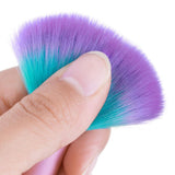 Maxbell Acrylic Nail Art Dust Cleaner Brush Makeup Powder Remove Tool Green