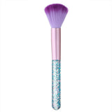 Maxbell Acrylic Nail Art Dust Cleaner Brush Makeup Powder Remove Tool Purple
