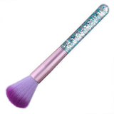 Maxbell Acrylic Nail Art Dust Cleaner Brush Makeup Powder Remove Tool Purple