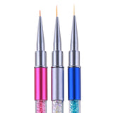 3Pcs Pro Nail Art Paint Brush Painting Pen for Acrylic Nails Mixed Style 02