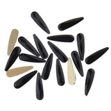 Maxbell 20pcs Water Drop Nail Art Rhinestone Flatback Crystal Small Beads Black