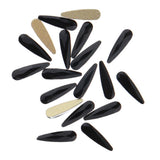 Maxbell 20pcs Water Drop Nail Art Rhinestone Flatback Crystal Small Beads Black